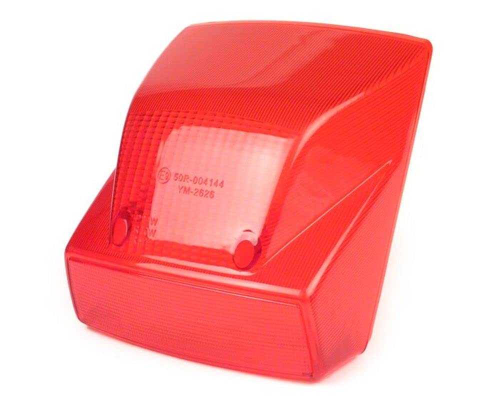 MOTO NOSTRA Rücklichtglas rot kompatibel für Vespa PX80-200 Lusso (MY, 2001-) Ersatz Rückleuchtenglas von MOTO NOSTRA