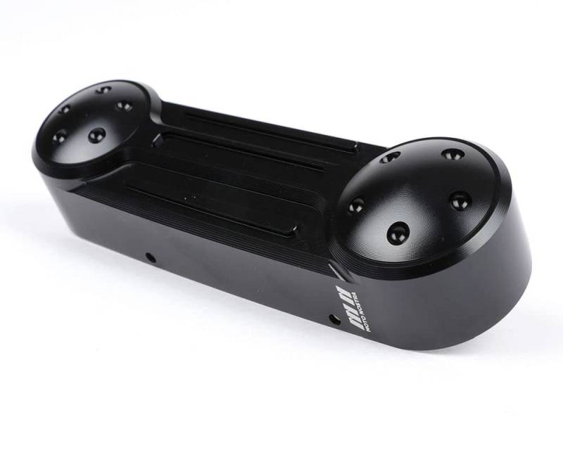 MOTO NOSTRA Schwingenabdeckung gerade CNC schwarz glänzend kompatibel für Vespa GT 125, GT 200, GT 60, GT L, GTS i.e., M31, M45 von MOTO NOSTRA
