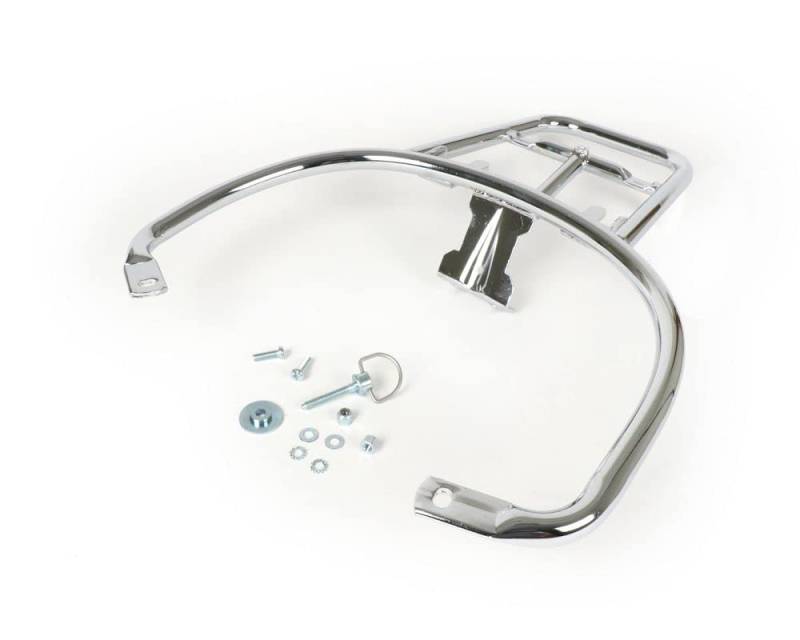 MOTO NOSTRA Topcase-Träger hinten chrom kompatibel für Vespa GT, GTL, GTV, GTS, GTS Super, GT60 125-300ccm Piaggio Topcase von MOTO NOSTRA