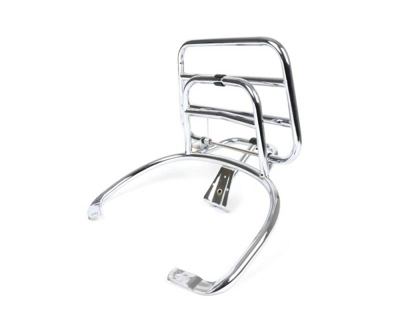 MOTONOSTRA Gepäckträger chrom klappbar hinten kompatibel für Vespa Primavera 50, 125, 150, IGET, ABS, Sprint von MOTO NOSTRA