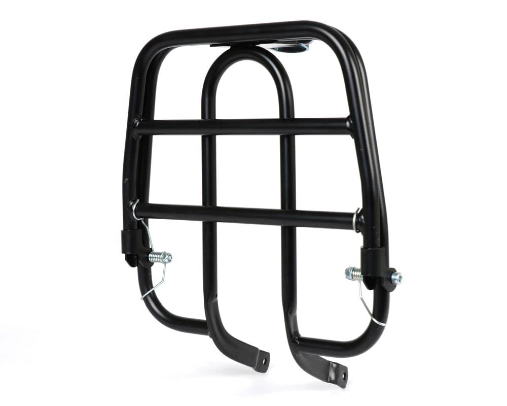 MOTONOSTRA Gepäckträger V2 schwarz klappbar vorne kompatibel für Piaggio Ciao 50 Mix, Erre 2, P, PV, Arcobaleno, Mofa, Moped MOTONOSTRA Gepäckträger V2 schwarz klappbar vorne kompatibel für Piaggio Ciao 50 Mix, Erre 2, P, PV, Arcobaleno, Mofa, Moped von MOTO NOSTRA