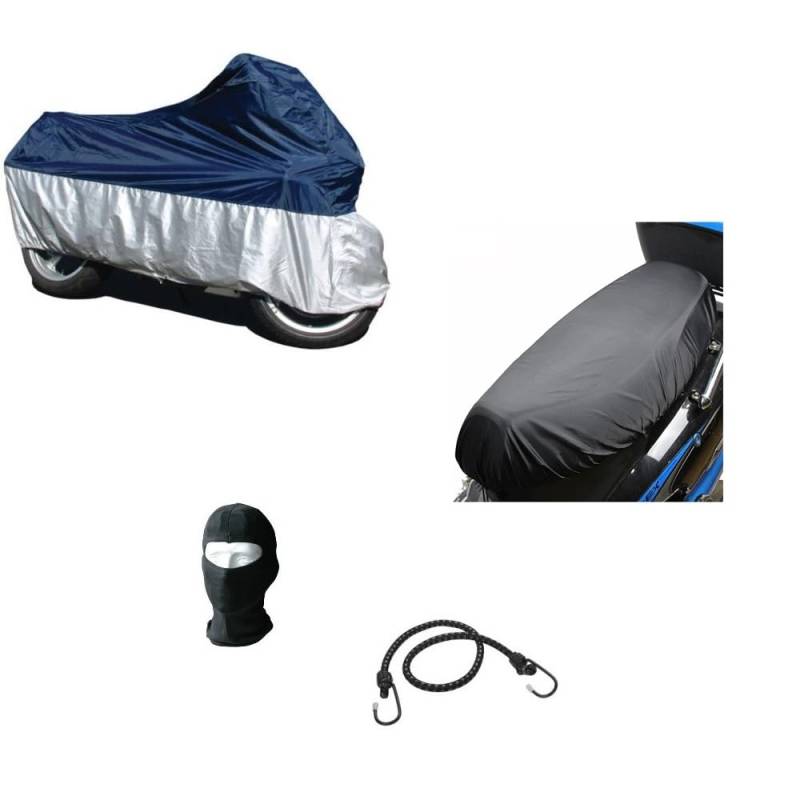 KOMPATIBEL MIT GILERA DNA 50 Motorrad-Abdeckplane aus Nylon 246X105X127CM+Abdeckung 145X105CM WASSERDICHT GRÖSSE XL PERFEKT UNIVERSAL FÜR Motorroller von MOTO SPORT MONDO