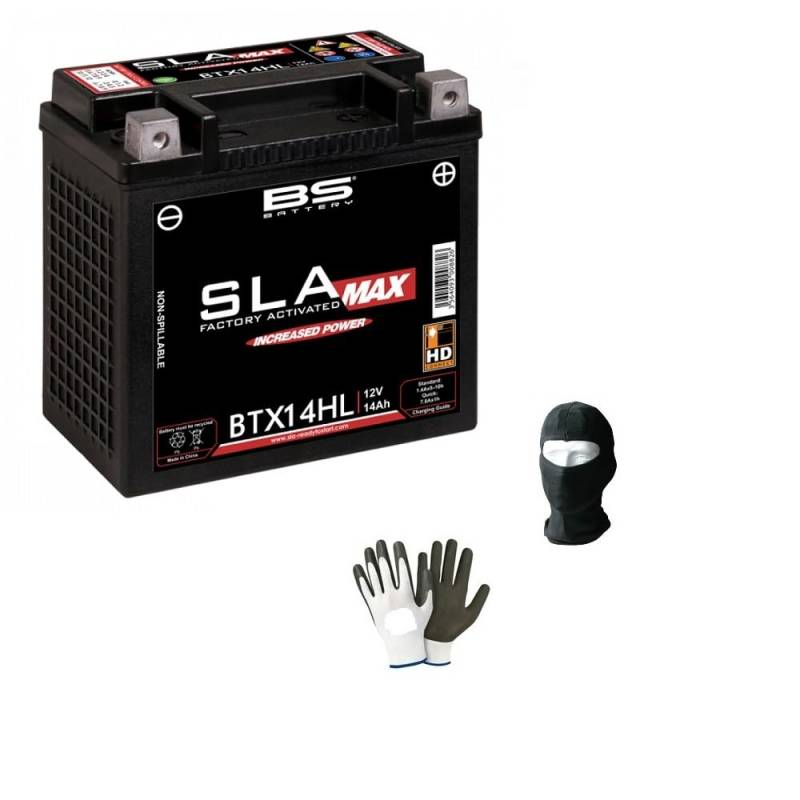 KOMPATIBEL MIT Harley Davidson XL 883 L Sportster SUPER Low 883 dal 2011 al 2014 Batterie YTX14HL BTX14HL SLA MAX BS (14BS-HL) BEREITS AKTIVIERT ZU VERWENDEN BATTERIEN 14 AH 12 Volt 149X87X144MM von MOTO SPORT MONDO