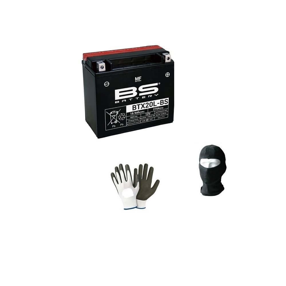 KOMPATIBEL MIT KYMCO MAXXER I 450 2010-2011 Batterie YTX20L-BS BS BTX20L-BS BEREIT UND GELADEN FÜR DEN Gebrauch 18 AH Ampere 12 Volt 175X87X155MM BATTERIEN von MOTO SPORT MONDO