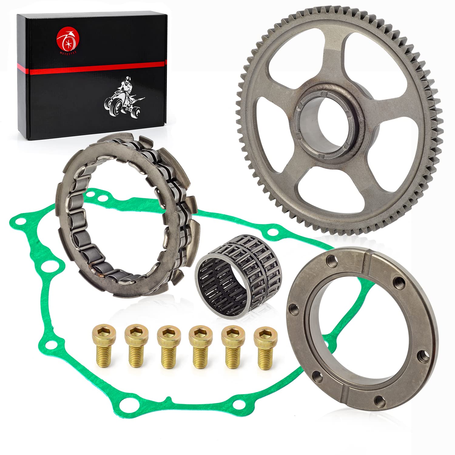 Starter Kupplung Einweglager und Getriebe Umlenksatz & Dichtung für Honda 1999–2014 TRX400EX Sportrax 400 2x4 TRX400X Starter Kupplung Einweglager und Getriebe Umlenksatz & Dichtung für Honda 1999–2014 TRX400EX Sportrax 400 2x4 TRX400X von MOTO1988