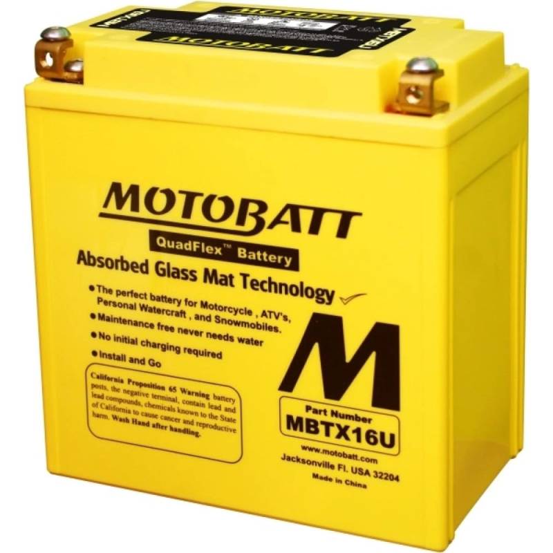 Akku AGM MOTOBATT 19 AH MBTX16U, Einzige von MOTOBATT