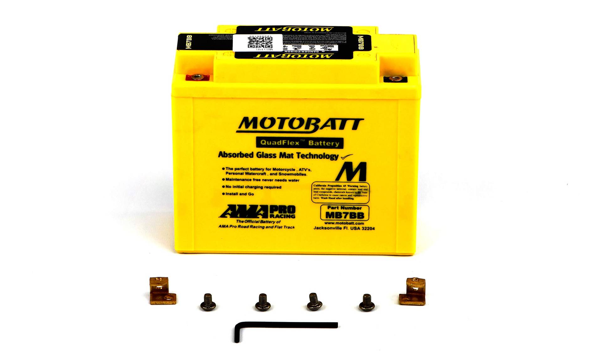 MB7BB MOTOBATT Quadflex AGM Bike Batterie 12V 9Ah von MOTOBATT
