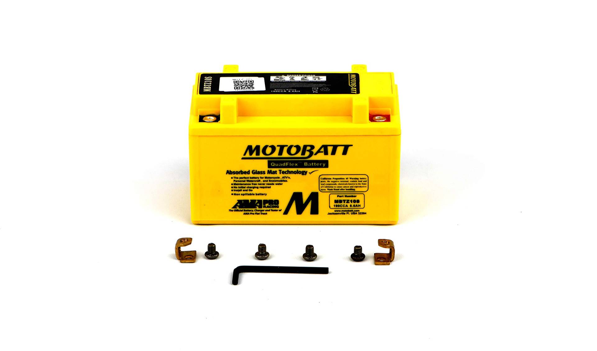 MBTZ10S MOTOBATT Quadflex AGM Bike Batterie 12V 8Ah von MOTOBATT