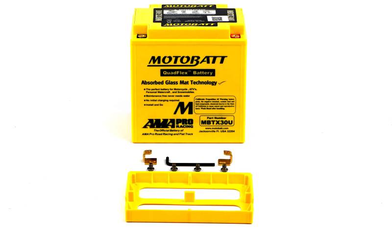 Motobatt Batterie MBTX30U 12V 32AH CCA: 385A YB30LB, 53030 L: 166mm x H: 175mm x B: 126mm von MOTOBATT