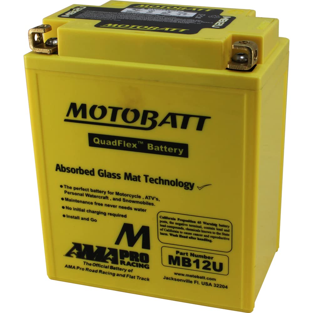 Motobatt MB12U AGM Batterie gelb von MOTOBATT