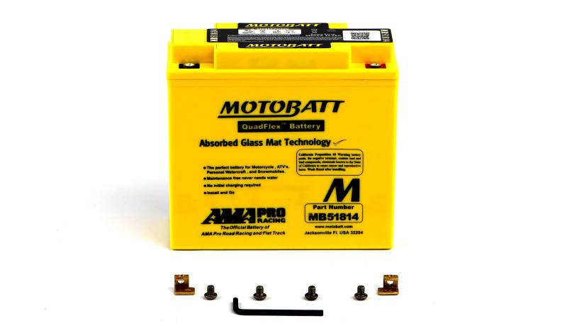 Motobatt MB51814 AGM Batterie, Gelb von MOTOBATT