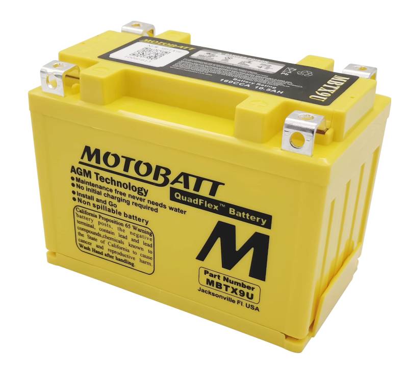 Motobatt MBTX9U AGM-Batterie von MOTOBATT