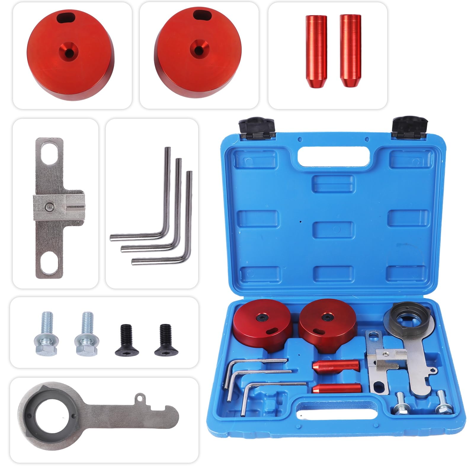 MOTOCOCHE Dieselmotor Nockenwelle Timing Tool Kit Kompatibel mit Ford Transit EcoBlue 2.0TDCi Insert Kfz-Motor Nockenwellenverriegelungswerkzeug mit Schwungrad und Kurbelwelle Alignment von MOTOCOCHE