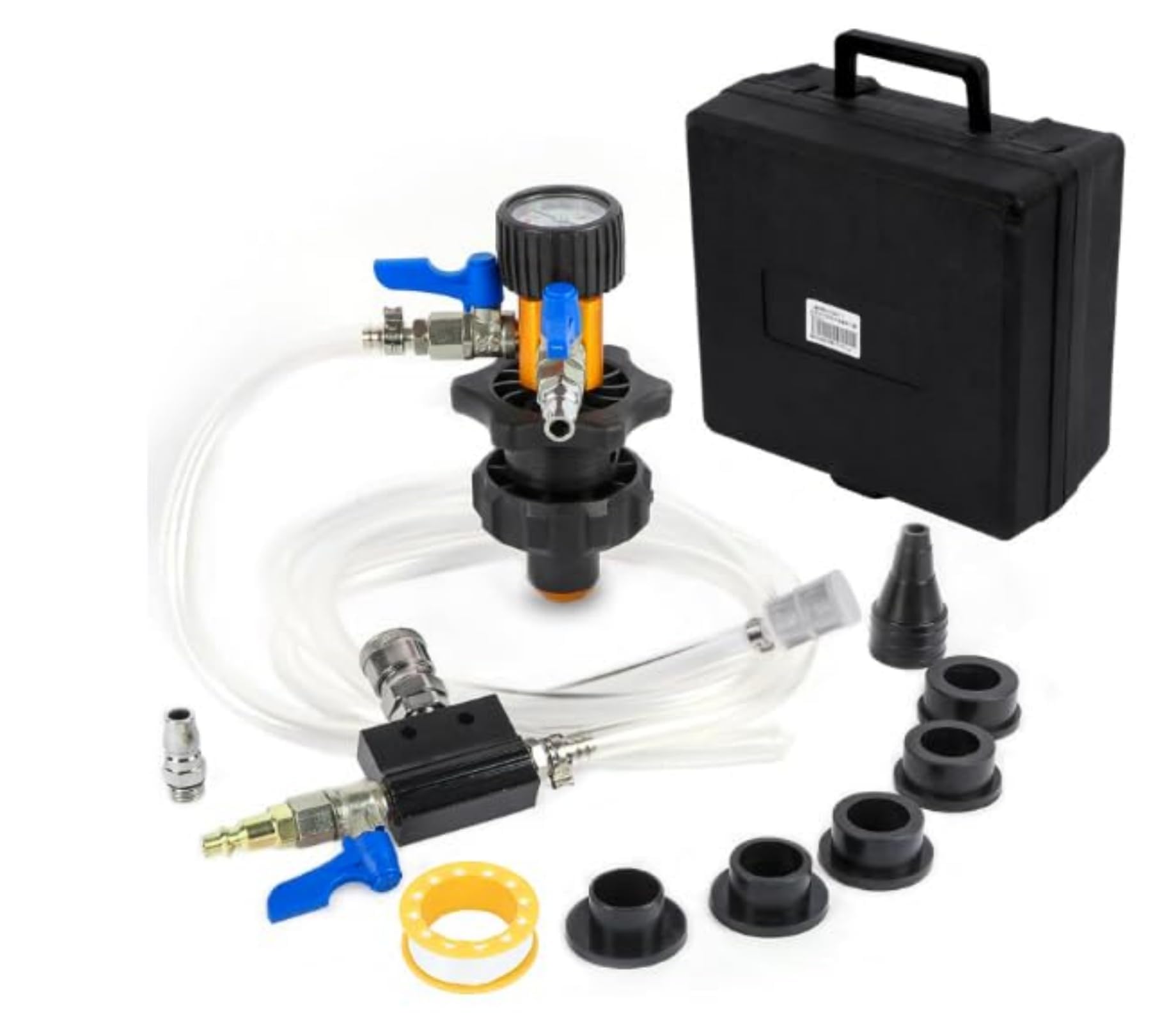 MOTOCOCHE Kühlsystem Entlüftungsgerät Kfz-Kühlmittel-System Vakuumspülung & Kühlmittel-Nachfüll-Tool-Kit Aufbewahrungskoffer Wasser-Frostschutz-Wechsler mit 5 Größen Adaptern MOTOCOCHE Kühlsystem Entlüftungsgerät Kfz-Kühlmittel-System Vakuumspülung & Kühlmittel-Nachfüll-Tool-Kit Aufbewahrungskoffer Wasser-Frostschutz-Wechsler mit 5 Größen Adaptern von MOTOCOCHE