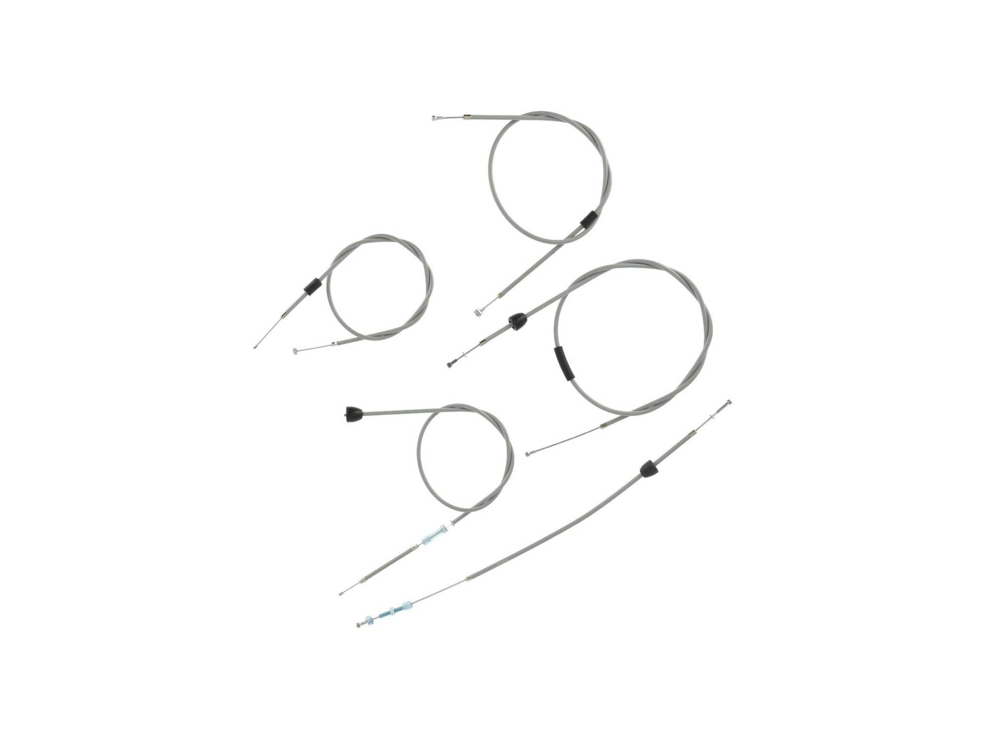 MOTOFLEX Bowdenzug-Set in Grau - Simson Star Sperber Habicht SR4, Gewinde innenliegend von MOTOFLEX