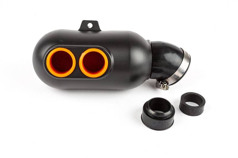 Luftfilterkasten Karting d.35mm schwarz / orange von MOTOFORCE