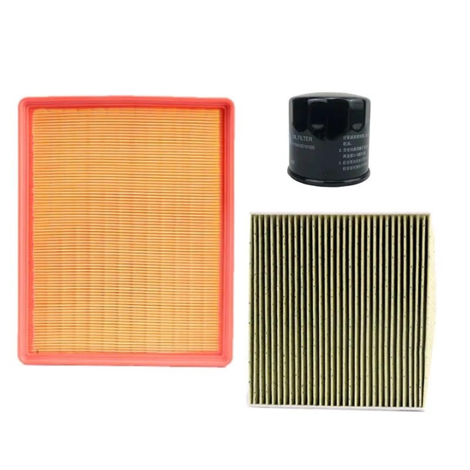 MOTOHIRO 3-teiliges Filterpaket for Geely Vision X3 1,5 l Ölfilter Kabinenluft Autoteile Motor JLB-4G15 JLC-4G15 JL-4G15 Fahrzeugölfilter (Size : X3 1.5L JLy-4G15) von MOTOHIRO