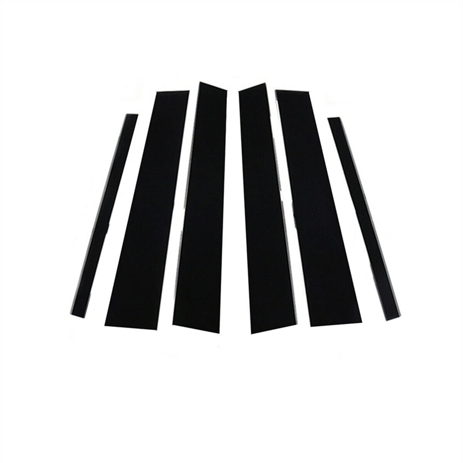 MOTOHIRO Säule Pfosten Tür Fenster Trim Abdeckung Dekorative Fit for Mercedes ML-Klasse ML W164 2006-2011 2007 2008 auto Zubehör Außen Teile Aufkleber Für Die B-Säule Des Autos von MOTOHIRO
