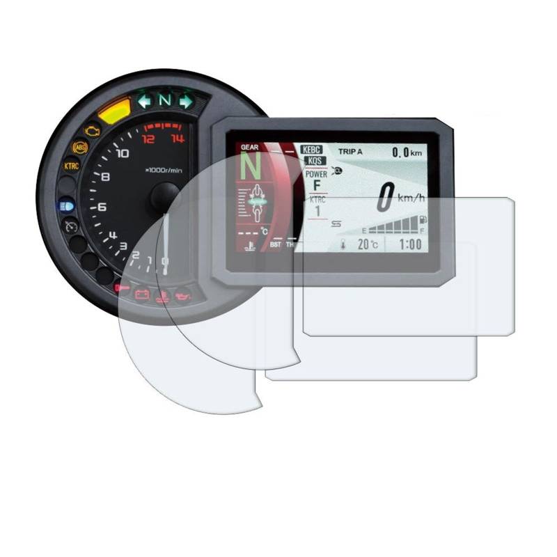 Für K&awasaki Für Versys 1000SE/H2 SX SE2018-2021 Zubehör Motorrad Cluster Kratzschutzfolie Displayschutzfolie von MOTOHMHAVN
