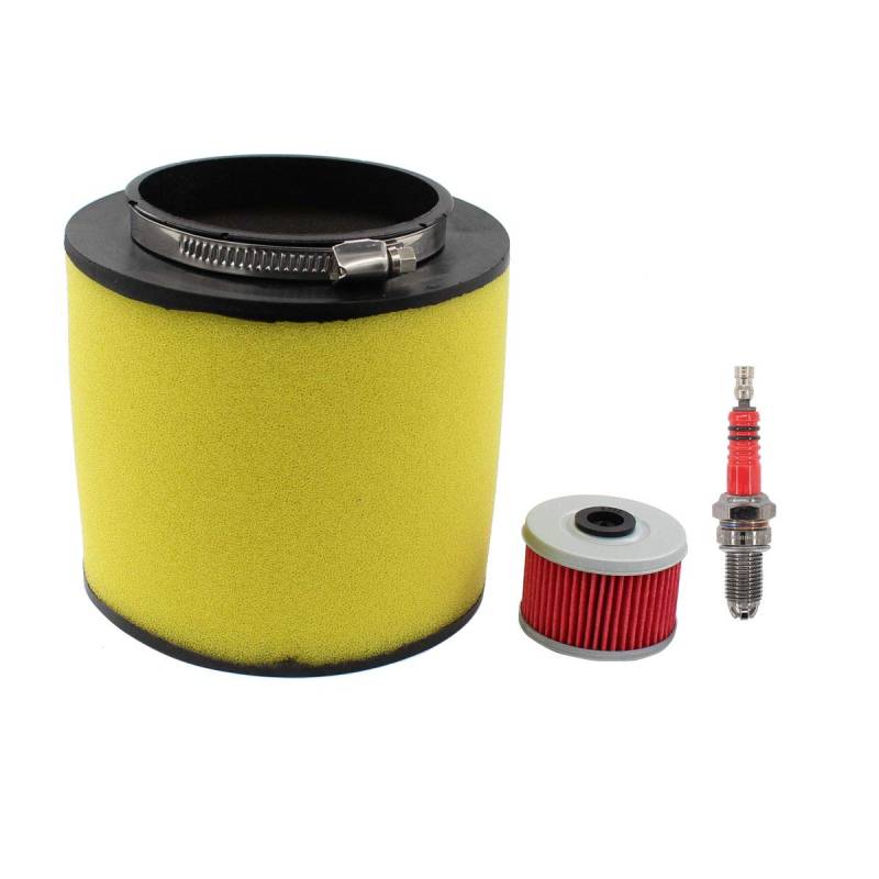 Luftfilter Zündkerze Ölfilter für Honda Sportrax 400EX Rancher 420 Pioneer Foreman 500 Rincon 650 von MOTOKU