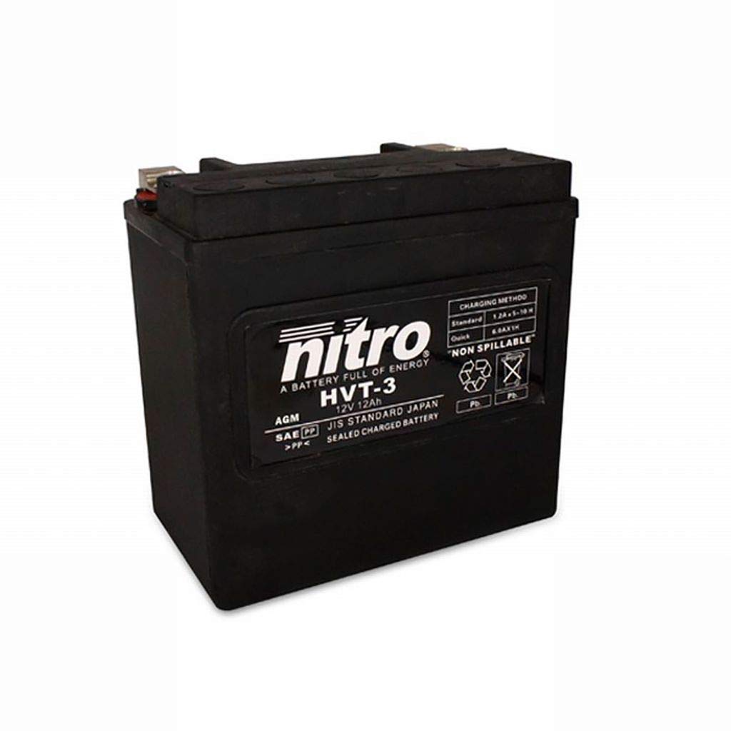 Batterie 12V 14AH HVT 03 Gel Nitro XL X ESPFI Sportster Forty-Eight ABS 15-19 von MOTOMENT
