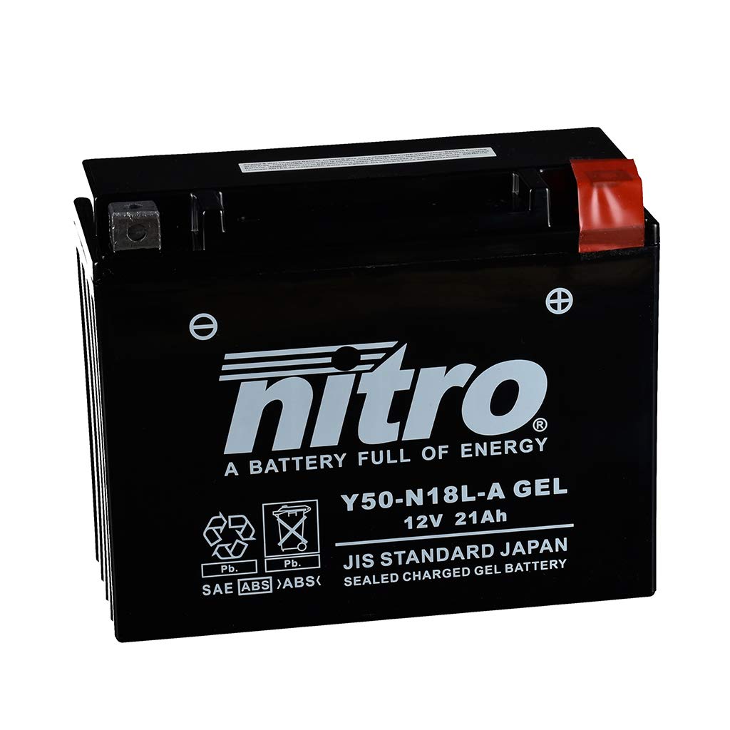 Batterie 12V 20AH Y50-N18L-A Gel Nitro 52012 GL 1500 Goldwing SC22 89-90 von MOTOMENT