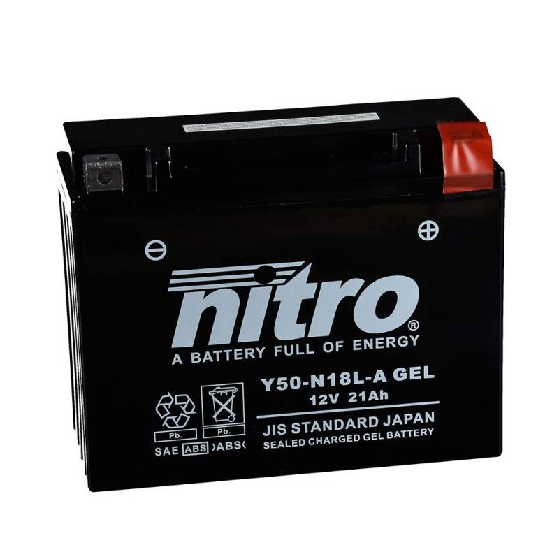 Batterie 12V 20AH Y50-N18L-A Gel Nitro 52012 XV 1100 Virago SP (Speichenrad) 3LP 94-99 von MOTOMENT