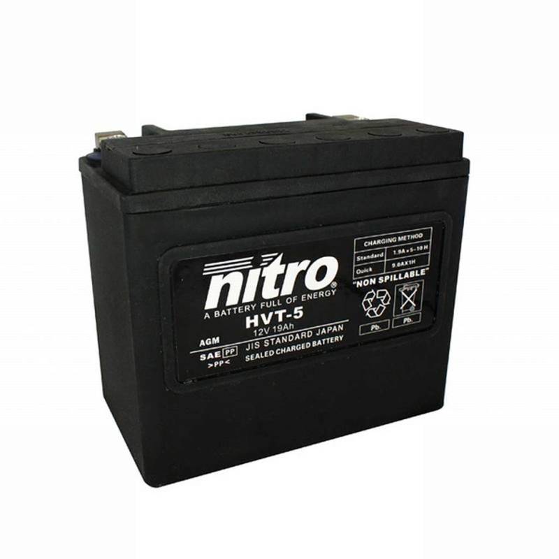 Batterie 12V 22AH HVT 05 Gel Nitro FXST Softail 85-90 von MOTOMENT
