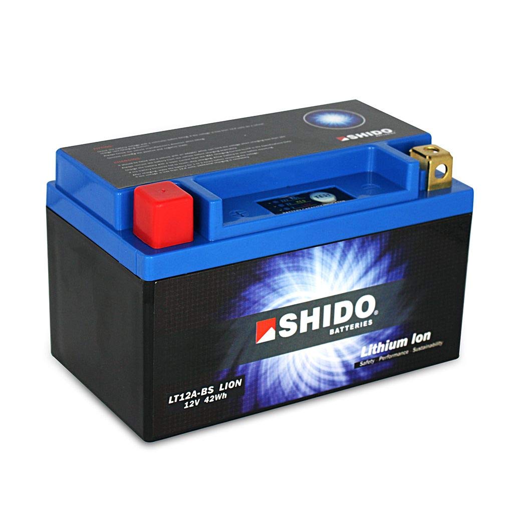Batterie 12V 3,5AH(9.5AH) YT12A-BS Lithium-Ionen Shido 51218 Tuono V4 1100 Factory ABS 18 von MOTOMENT