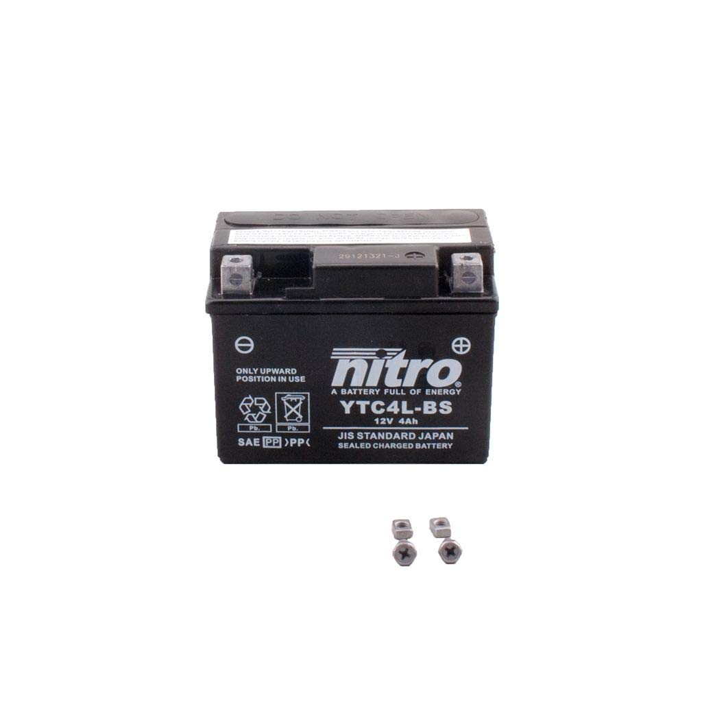 Batterie 12V 4AH YTX4L-BS Gel Nitro 50314 Estilete 50 BA1111 00-01 von MOTOMENT