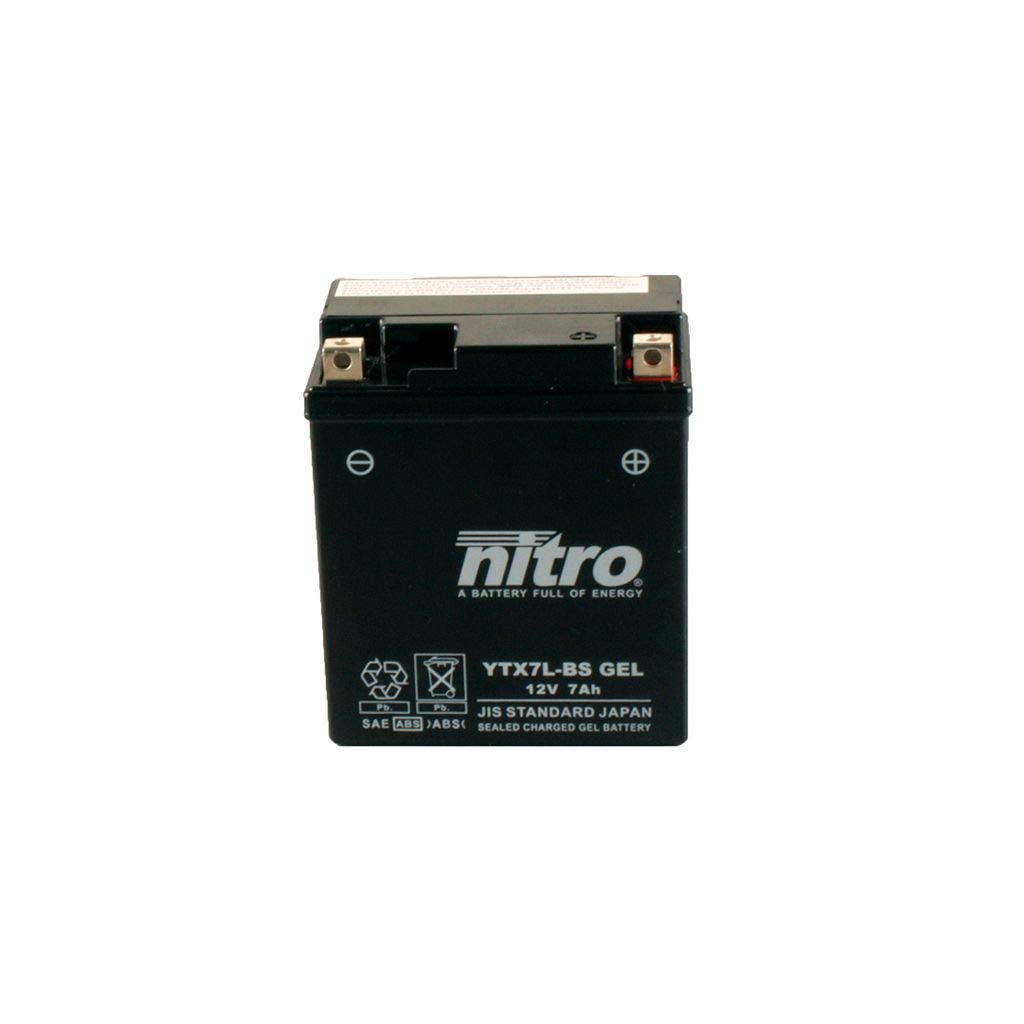 Batterie 12V 6AH YTX7L-BS Gel Nitro 50614 CBF 600 S PC38 04-07 von MOTOMENT