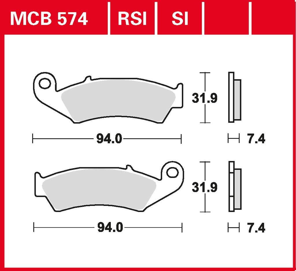 Bremsbelag TRW organischer Allround-Bremsbelag XLR 125 R JD16 98-99 vorne von MOTOMENT