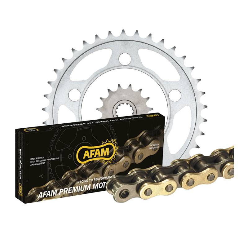 Kettensatz Kettenkit AFAM 520 MX6-GG kompatibel mit/passend für Kawasaki KX 250 H 1990-1991 von MOTOMENT