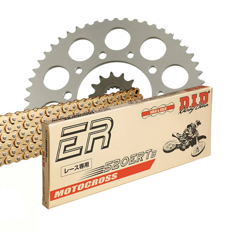 Kettensatz Kettenkit DID 520 ERT3 kompatibel mit/passend für Honda CR 125 R JE010 1987-1987 von MOTOMENT