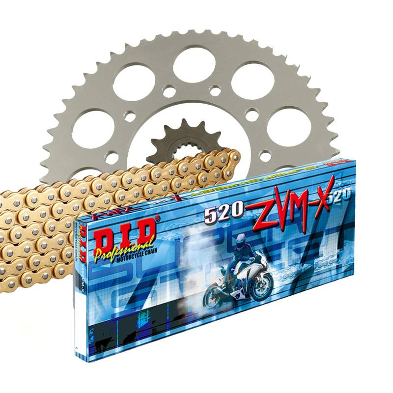 Kettensatz Kettenkit DID 520 ZVM-X kompatibel mit/passend für Triumph Street Twin 900 ABS DP03 2019-2020 von MOTOMENT