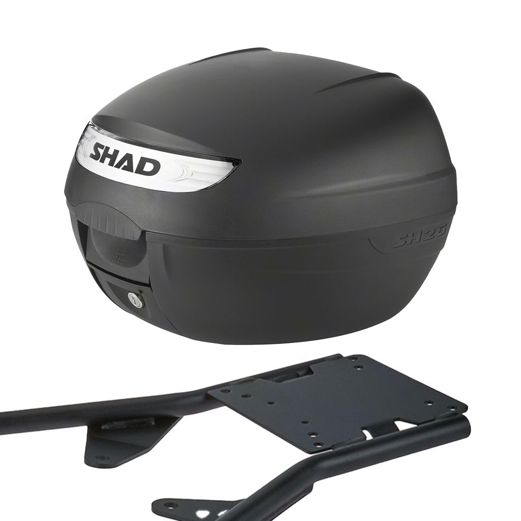 MOTOMENT Bundle Topcase inklusive Gepäckträger Komplettset Shad 26 Liter passend für Yamaha Neos 50 SA21-2 Takt 2004-2006 MOTOMENT Bundle Topcase inklusive Gepäckträger Komplettset Shad 26 Liter passend für Yamaha Neos 50 SA21-2 Takt 2004-2006 von MOTOMENT