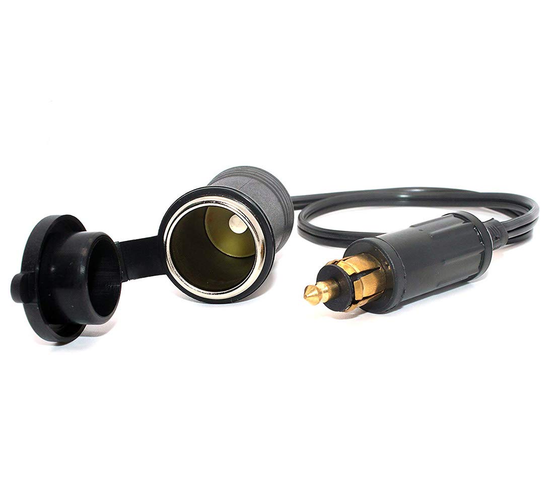 Digit.Tail Zigarettenanzünder Stecker, Klein auf Groß Adapter, 12V-24V Zigarettenanzünderbuchse 12mm DIN- auf Zig- Normstecker KFZ Erweiterte Reichweite für Motorrad Digit.Tail Zigarettenanzünder Stecker, Klein auf Groß Adapter, 12V-24V Zigarettenanzünderbuchse 12mm DIN- auf Zig- Normstecker KFZ Erweiterte Reichweite für Motorrad von MOTORHOOK