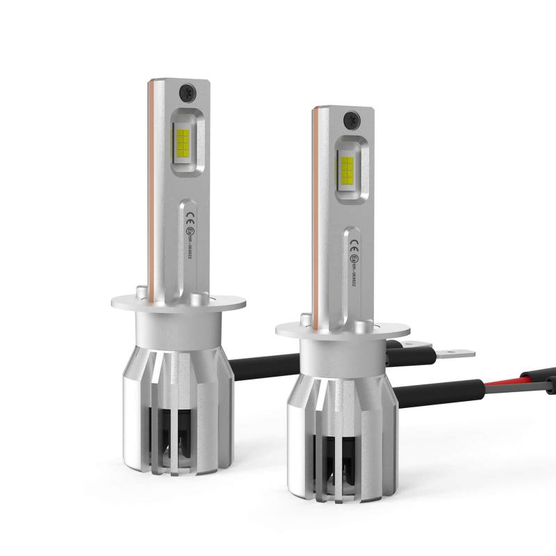 MOTORHOOK H1 Halogen-Scheinwerferlampen | +150% Helligkeit | 12V 55W | Weißes Licht für Bessere Sicht | 2er Pack-5500K von MOTORHOOK
