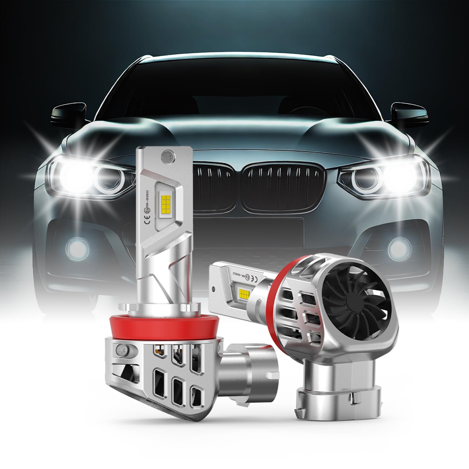 MOTORHOOK H11 Nebelscheinwerfer 500% Helligkeitssteigerung | 5500K | 12V 55W | Kompakte Plug and Play Lampe | Turbo Silent Lüfter | 2 Stücke-6500K MOTORHOOK H11 Nebelscheinwerfer 500% Helligkeitssteigerung | 5500K | 12V 55W | Kompakte Plug and Play Lampe | Turbo Silent Lüfter | 2 Stücke-6500K von MOTORHOOK