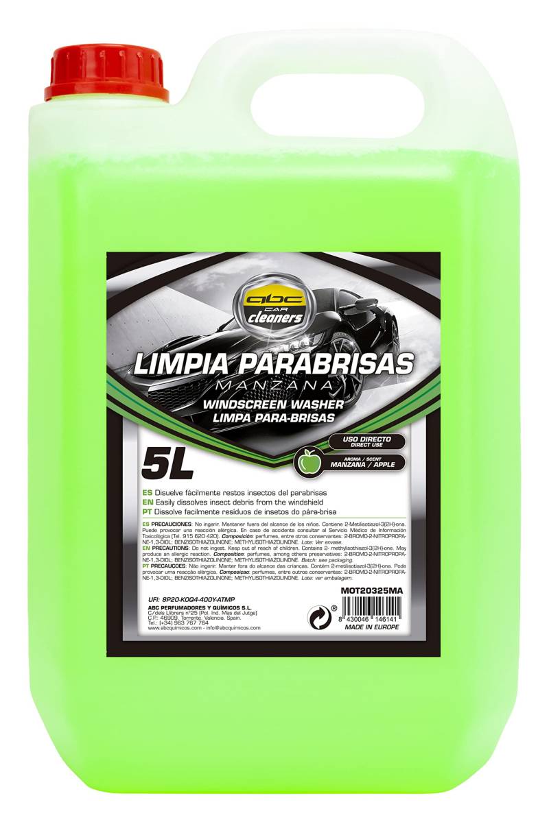 ABC Cleaners MOT20325MA Spülmaschine, Duft Apfel, 5 l, 1 Kanister 5 l von Abc Car Cleaners