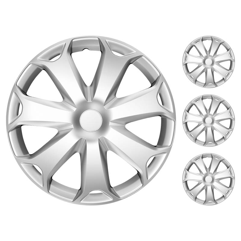 M MOTOS Set 4er Radkappen 16 Zoll - Lachen Sie über Kratzer mit diesen flexiblen, leichten Radkappen 16 Zoll. Einfache Installation, Keine Werkzeuge erforderlich, Schutz vor Verblassen! von MOTOS