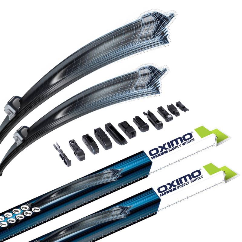 MOTOS Scheibenwischer Set für Audi A8 D3 4E 10.2002-05.2006 - Modernste Konstruktion, scheibenwischer vorne, Extrem leise, Langlebig & Wetterfest, TÜV & REACH Zertifiziert von MOTOS