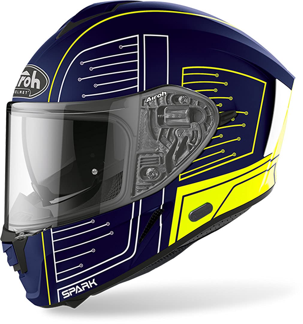 Airoh HELMET SPARK CYRCUIT BLUE GLOSS M Airoh HELMET SPARK CYRCUIT BLUE GLOSS M von MOTOTOPGUN