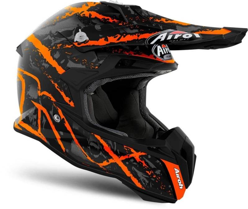 Airoh HELMET TERMINATOR OPEN VISION CARNAGE ORANGE GLOSS L von MOTOTOPGUN