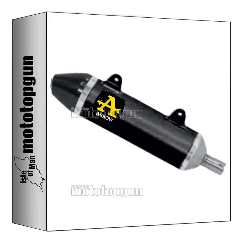 arrow 52509AKN auspuff zugelassen thunder aluminium schwarz endkappe carby kompatibel mit malaguti xsm 125 4t 2019 2020 mototopgun von MOTOTOPGUN