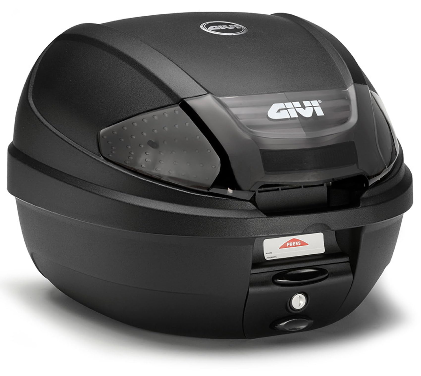 MOTOTOPGUN givi e300nt2 topcase + Trager kompatibel mit Piaggio Medley 125-150 i-get/s 2020 2021 2022 von MOTOTOPGUN