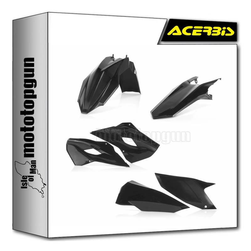 acerbis 0017703.090 plastic kit schwarz kompatibel mit husqvarna te 300 2014 2015 2016 mototopgun von MOTOTOPGUN