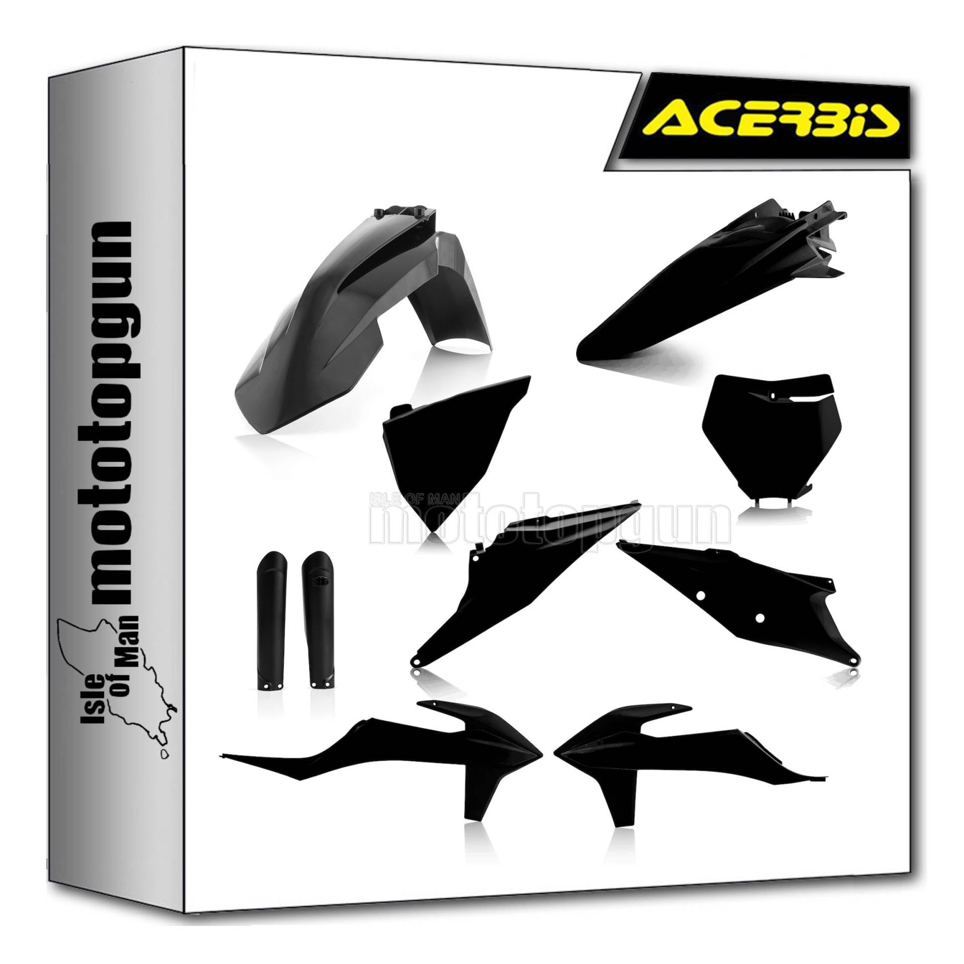 acerbis 0023479.090 plastic full kit schwarz kompatibel mit ktm sx 250 2019 mototopgun von MOTOTOPGUN