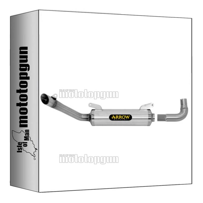 arrow 51515AO auspuff kein kat thunder aluminium endkappe edelstahl kompatibel mit aprilia rs 125 2018 2019 2020 mototopgun von MOTOTOPGUN