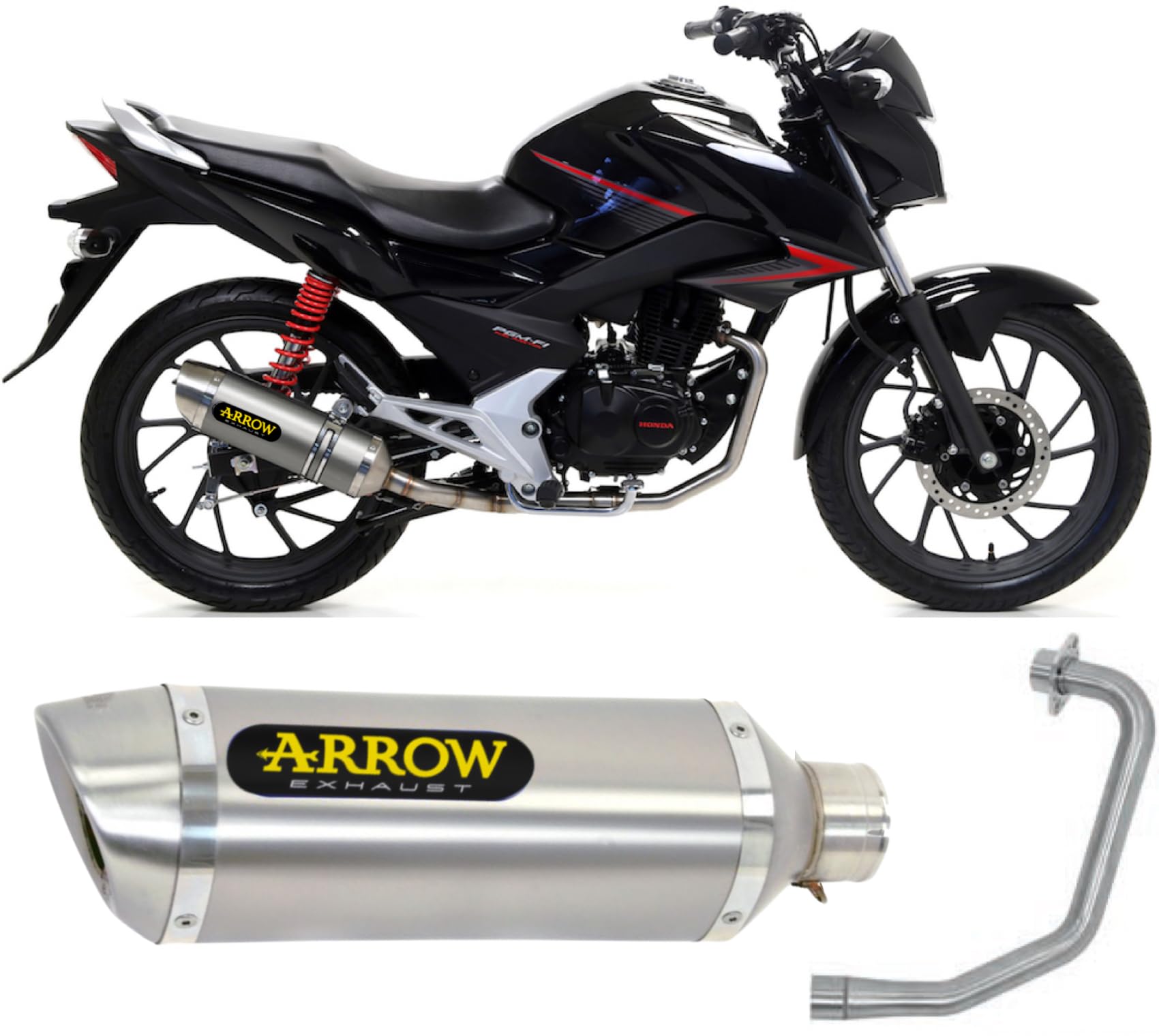 arrow 51517ao+51017mi, schalldämpfer mit krummer, vollständiges system kein kat thunder aluminium, endkappe edelstahl, kompatibel mit motorrad honda cb 125 f 2017 2018 2019 2020 mototopgun arrow 51517ao+51017mi, schalldämpfer mit krummer, vollständiges system kein kat thunder aluminium, endkappe edelstahl, kompatibel mit motorrad honda cb 125 f 2017 2018 2019 2020 mototopgun von MOTOTOPGUN